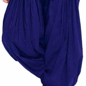 Prabha creations Pure Cotton Solid Women ["Blue"] Salwar