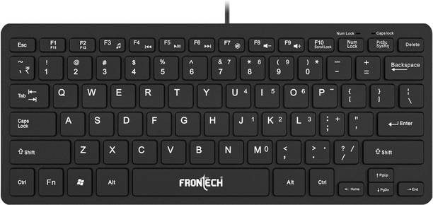 Frontech Membrane Keys Wired Mini Keyboard | 78 Keys | ...
