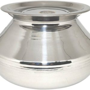 bartan hub Stainless steel Small Handi with Lid ( 1500 ...