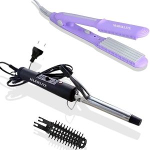 MARSELITE Combo of New Hair Curler & Hair Crimper Machi...