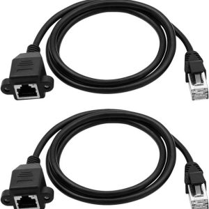 fdealz Ethernet Cable 1 m CAT 6 Standard - RJ45 Male to...