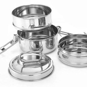 Ambit Clipper Stainless Steel Tiffin Box Set, Set of 3 ...