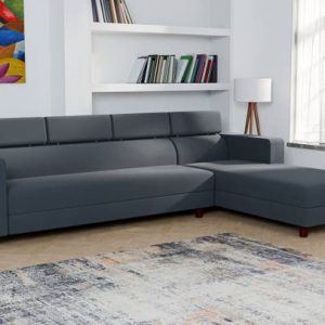 RM HOME Ewans LHS Fabric 6 Seater Sofa