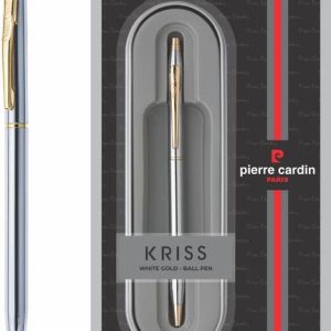 PIERRE CARDIN Kriss White Gold Finish Exclusive Metal B...