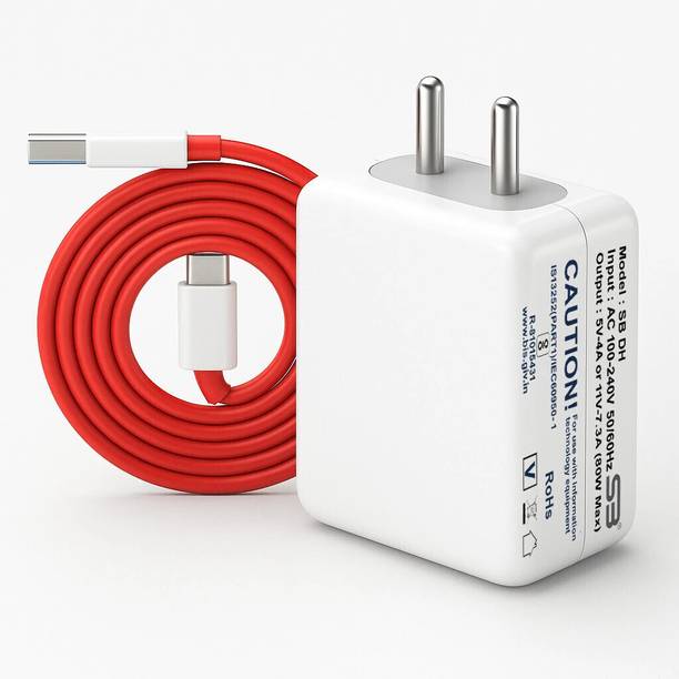 SB 80 W SuperVOOC 7.3 A Wall Charger for Mobile with De...