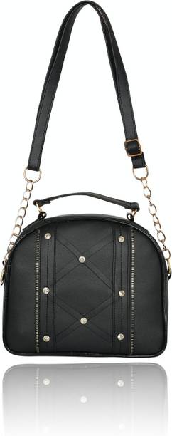 Pramadda Pure Luxury Black Women Sling Bag - Medium Stylish Premium Leather ...