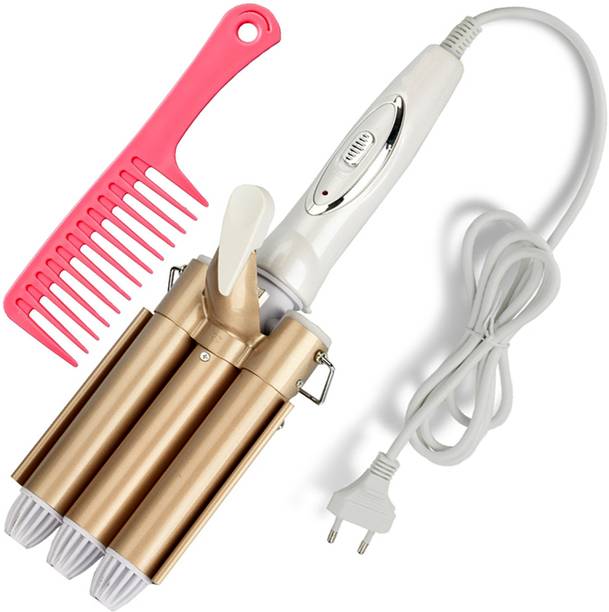 QGS R2 Ceramic Coated Curling Maker Iron Rod Tangle-Fre...