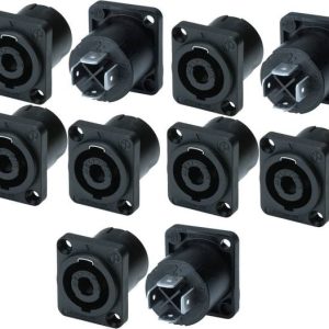 GoodsBazaar 10 pc 4 Pin Speakon Female Socket Connecter...