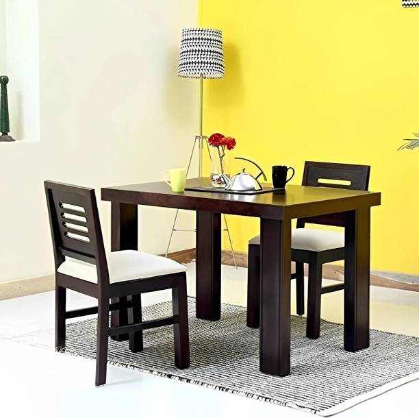 LOONART Solid Sheesham Wood Two Seater Dining Set For D...