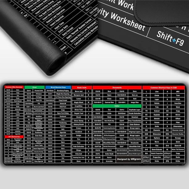 JIG'sMART 2 in 1 BIG Anti slip Keyboard pad Office Exce...