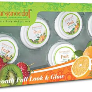 Aaryanveda Fruit Facial Kit for Women 5 Steps Skin Brig...