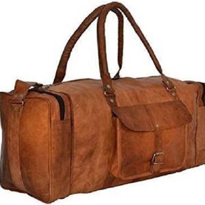 RSN 20 L Hand Duffel Bag - Leather Handmade Duffle Bag - Br...
