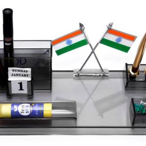 Frik 4 Compartments Acrylic Pen Stand