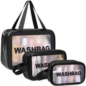 sluzoo Waterproof PVC wash Bags for Girls,Travel pouch ...