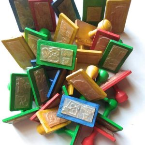 FUTUREZ KEY Hindi Alphabet Letters Stamps with Respecti...