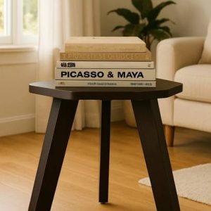 sbf furniture Mini Hexagonal Side Table, 30 cm, Matte F...