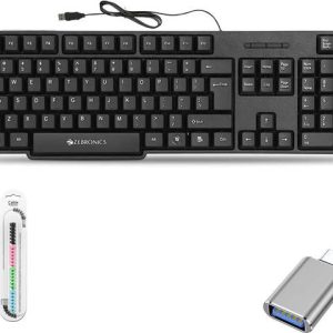 Mophonics Wired K20 Keyboard, C-OTG, and Cable Protecto...