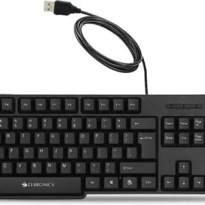 ZEBRONICS Zeb-K20 Wired USB Standard Desktop Keyboard C...