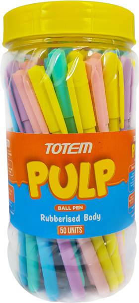 TOTEM Pulp 50 Pens(45 Blue & 5 Black) | 0.7 mm Tip | Fr...