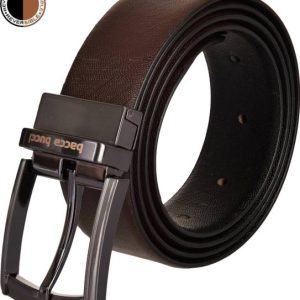 bacca bucci Men Casual Black, Brown Genuine Leather Reversible Belt