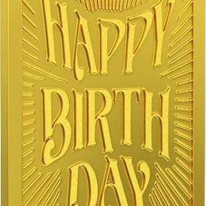 Aspect Bullion & Refinery Happy Birthday - D3 HB-D3-004 24 (999) K 5 g Gold Bar