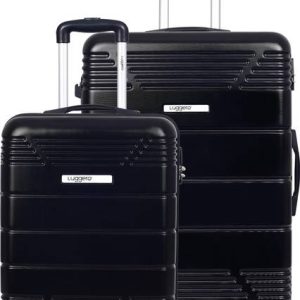 Luggero Hard Body Set of 2 Luggage 8 Wheels - STAR Light-Weight...