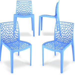 Binani Web Modern Plastic Dining Chair for Home,Cafe|Du...