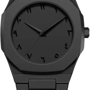 KILLER Aura Men's Watch with Arabic Numerals Matte Black Minim...