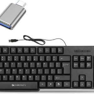 TagVin Wired K20 Keyboard, C-OTG .(Set of 2) Combo Set