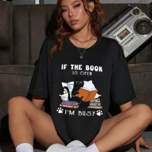 young threads collection Women Graphic Print Round Neck Pure Cotton Black T-Shir...
