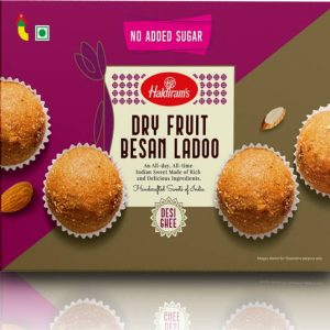 Haldiram's Dry Fruit Besan Ladoo Sugar Free (400 g) Box