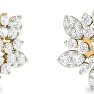 PC Jeweller The Ashnia Yellow Gold 18kt Diamond Stud Ea...