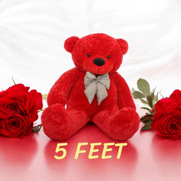 Krishna Creation Giant 5 Feet Red Teddy Bear – Soft & C...