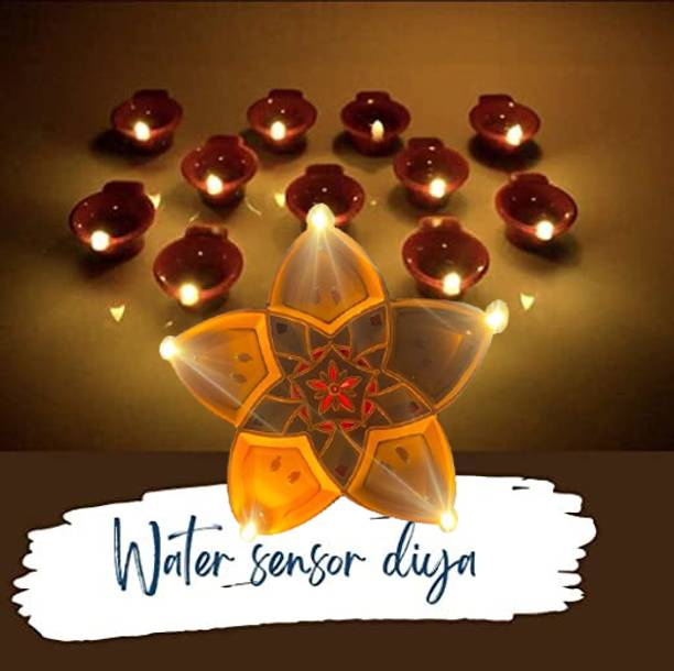 SOVIA STORE Sensor Reusable Led Diya's for Home Décor, ...
