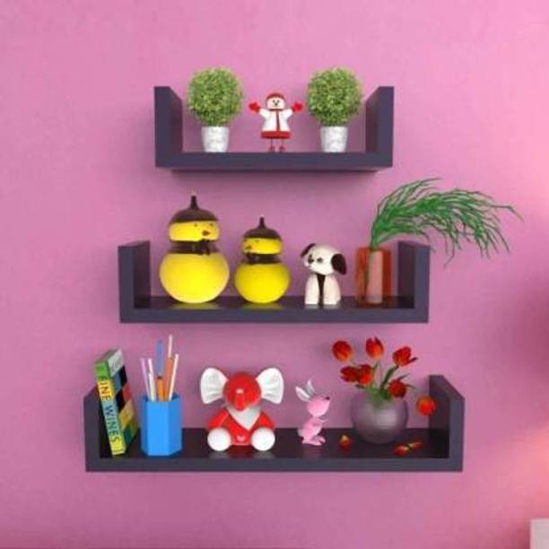 Unique Wooden Handicrafts U Shape Wall Shelf/Rack/Shelv...