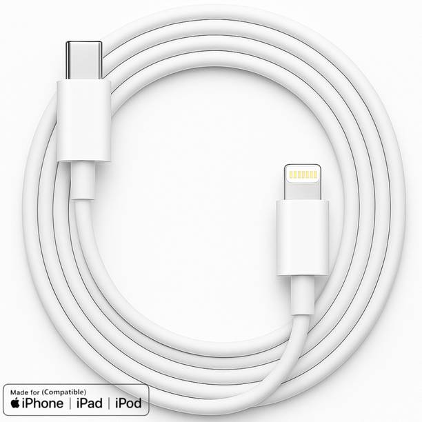 RoarX Lightning Cable 3 A 1 m PVC 20 Watt PD Fast Charg...