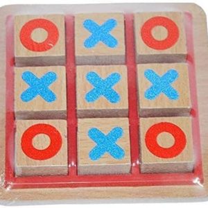 Spocco ®Wooden Tic Tac Toe Junior Game for Kids Strateg...