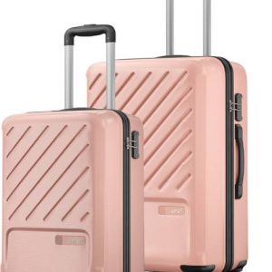 SAFARI Hard Body Set of 2 Luggage 8 Wheels - Symphony - Pink