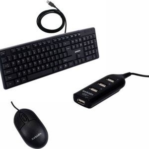 zebion K500 keyboard + Elfin Mouse + Pronot 101 USB hub...