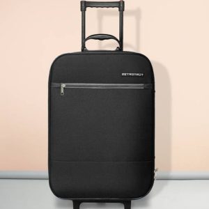 METRONAUT Small Cabin Suitcase (55 cm) 2 Wheels - FRILL - Black