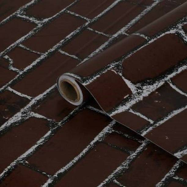 Flipkart SmartBuy Vinyl Architecture Brown Wallpaper