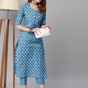 SUNART FAB Women Viscose Rayon Kurta Pant Set