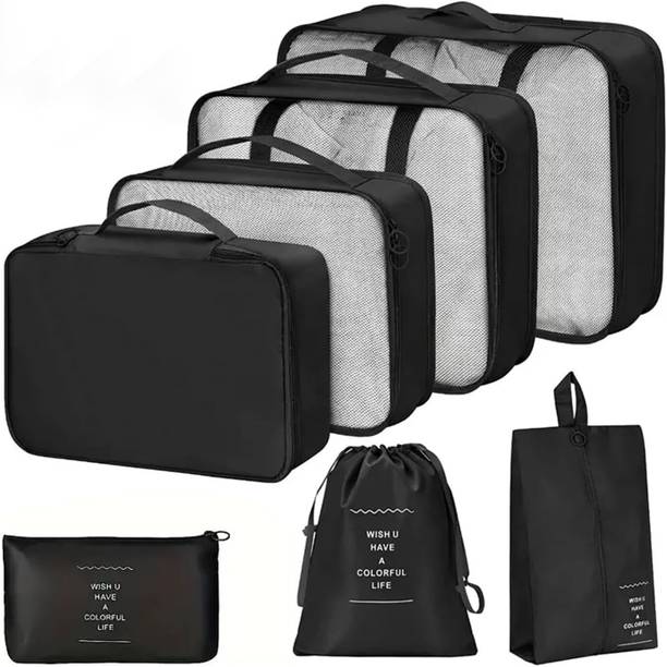 Gadhiyashopping 7 set Luggage Packing Cubes Organizer C...