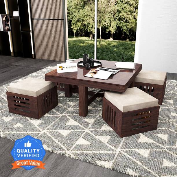 Kendalwood Furniture Premium Quality 4 Stool Coffee Tab...