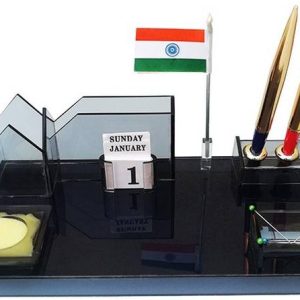 PANKU 5 Compartments Acrylic Desk organizer