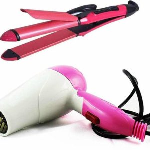 SPEARDUNE 2in1 Hair Curler + Straightener & hair Dryer ...