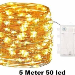 A one creations 50 LEDs 5 m Transparent Steady Strip Ri...