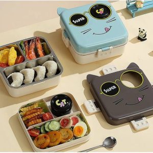 Better Buy Trendy Bnto 3 compartment Double Layer leakp...
