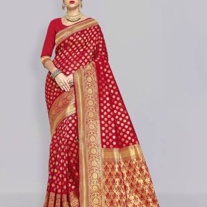 Sariya Woven Banarasi Silk Blend Saree