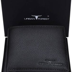 URBAN FOREST Men Casual, Formal, Trendy Black Genuine Leather Wallet